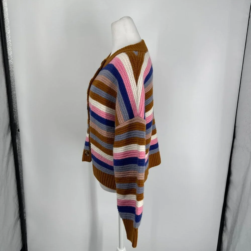 Madewell Striped Springview Sweater Cardigan Size S - Picture 6 of 13